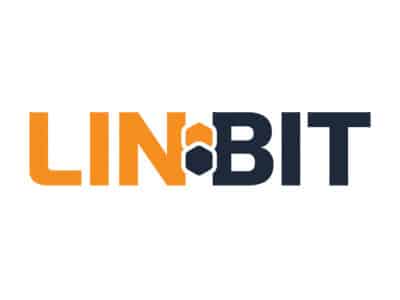 LINBIT logo – software-defined storage & high-availability replication partner