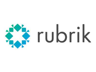 Rubrik logo – data protection, backup & ransomware-proofing partner